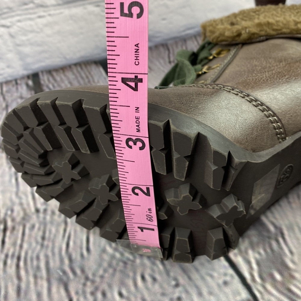 FEEGALICIOUS Brown Lace Up AnkleHigh Heel Bootie - Picture 10 of 17